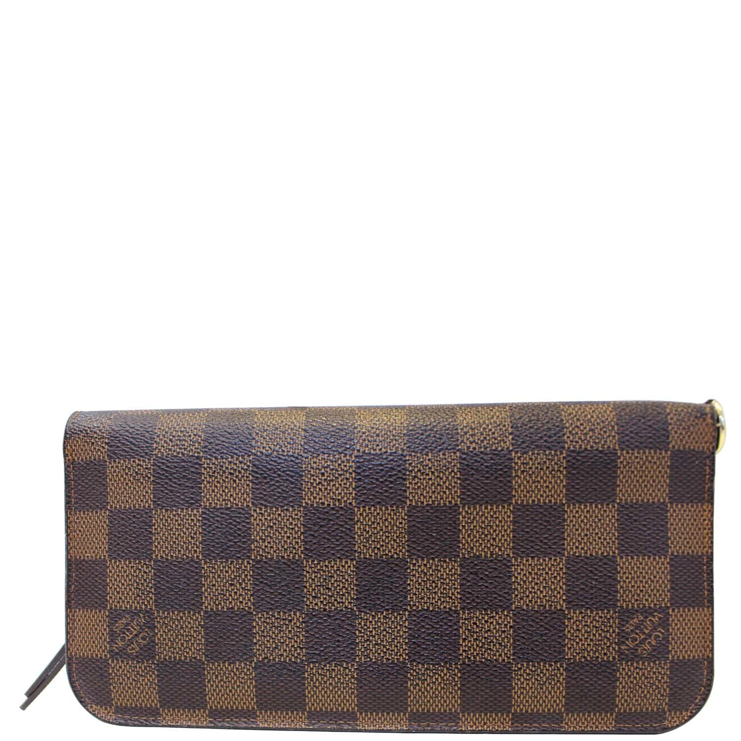 LOUIS VUITTON Insolite Damier Ebene Wallet Brown