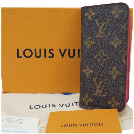 Authentic Louis Vuitton Monogram Phone Folio Case iPhone 7 Plus iPhone 8  Plus