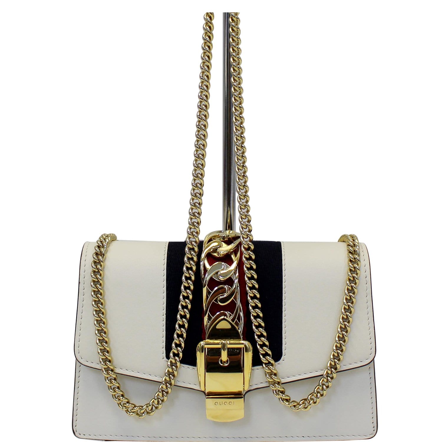 Gucci Leather Sylvie Small Shoulder Bag (SHF-18518) – LuxeDH