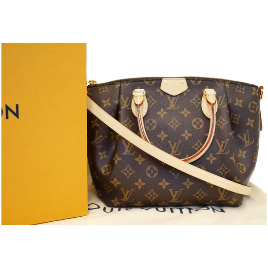 Turenne cloth handbag Louis Vuitton Brown in Cloth - 35818967