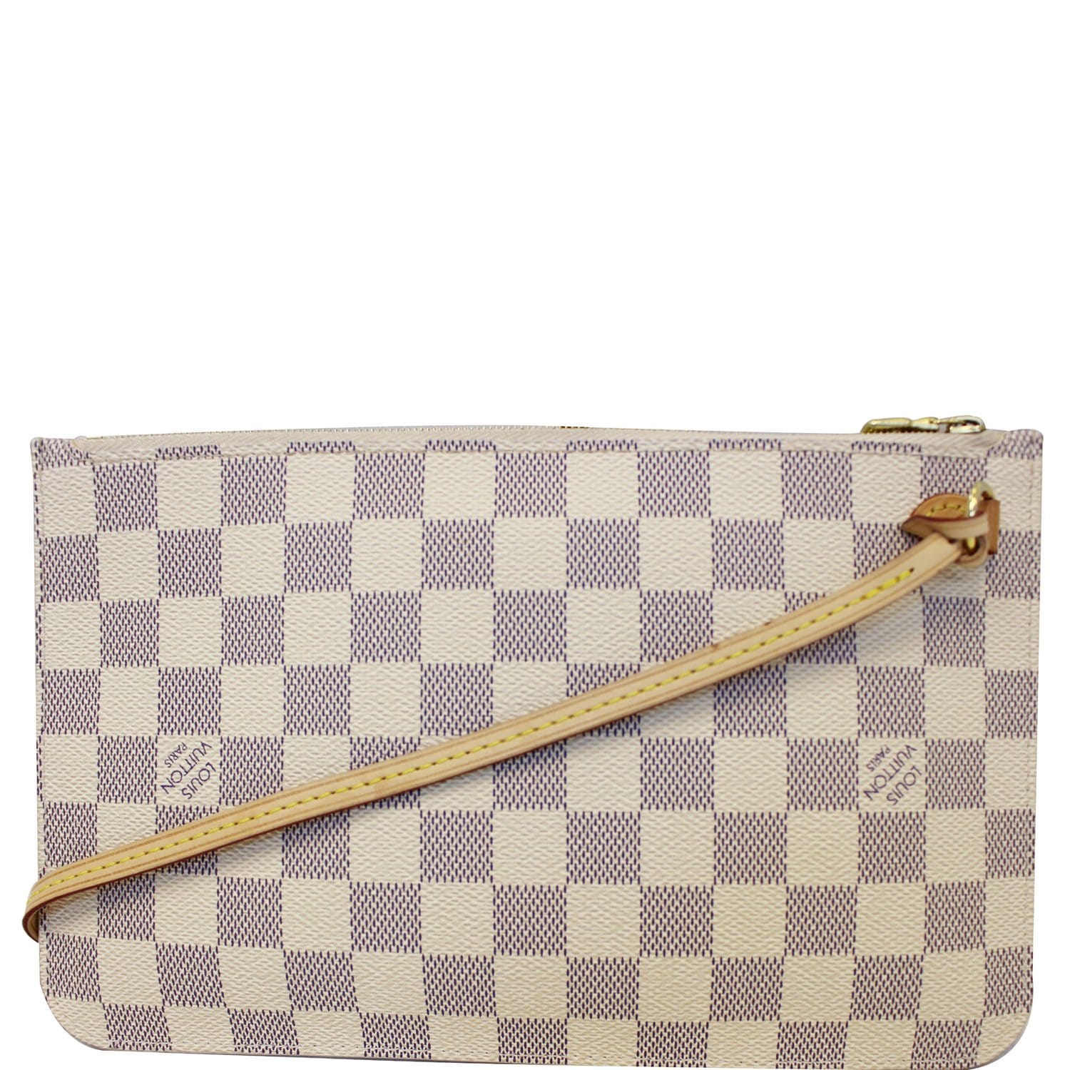 Louis Vuitton Damier Azur Neverfull MM Pochette Clutch Beige - A World Of  Goods For You, LLC