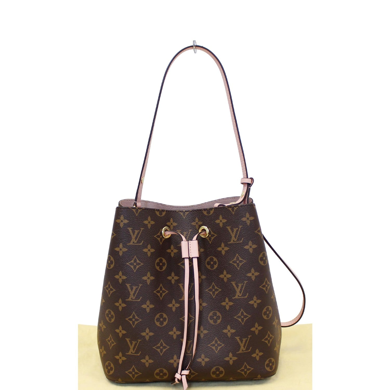 LOUIS VUITTON Neonoe Monogram Canvas Shoulder Bag Rose Ballerine-US