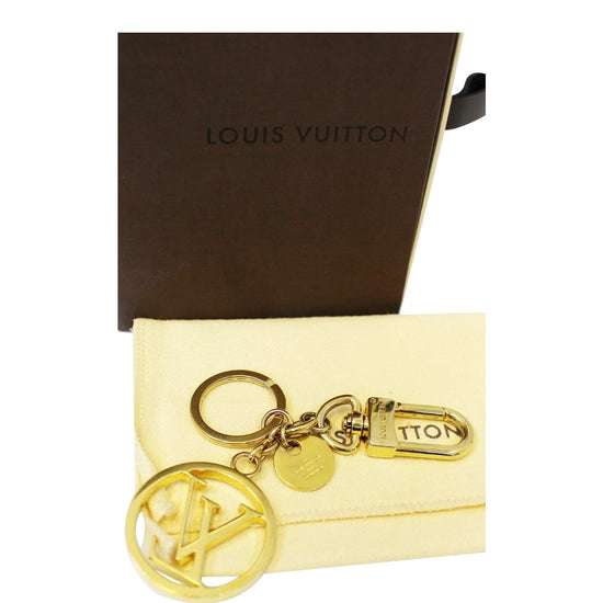 LOUIS VUITTON Louis Vuitton bag charm LV circle key holder M68000 metal  gold ring logo fittings