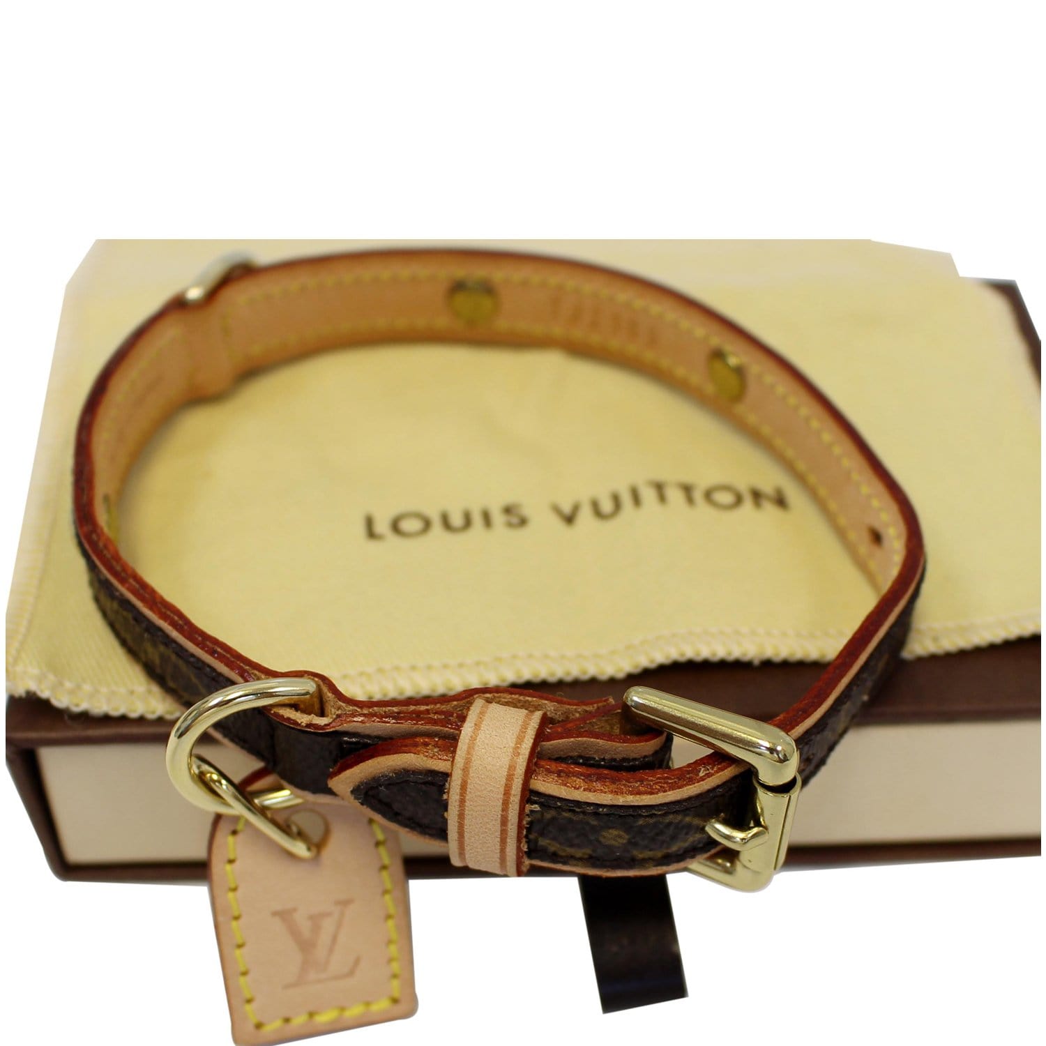 Louis Vuitton Baxter PM Monogram Canvas Dog Collar