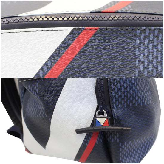 Louis Vuitton Blue Damier Infini Ebmossed Leather America's Cup