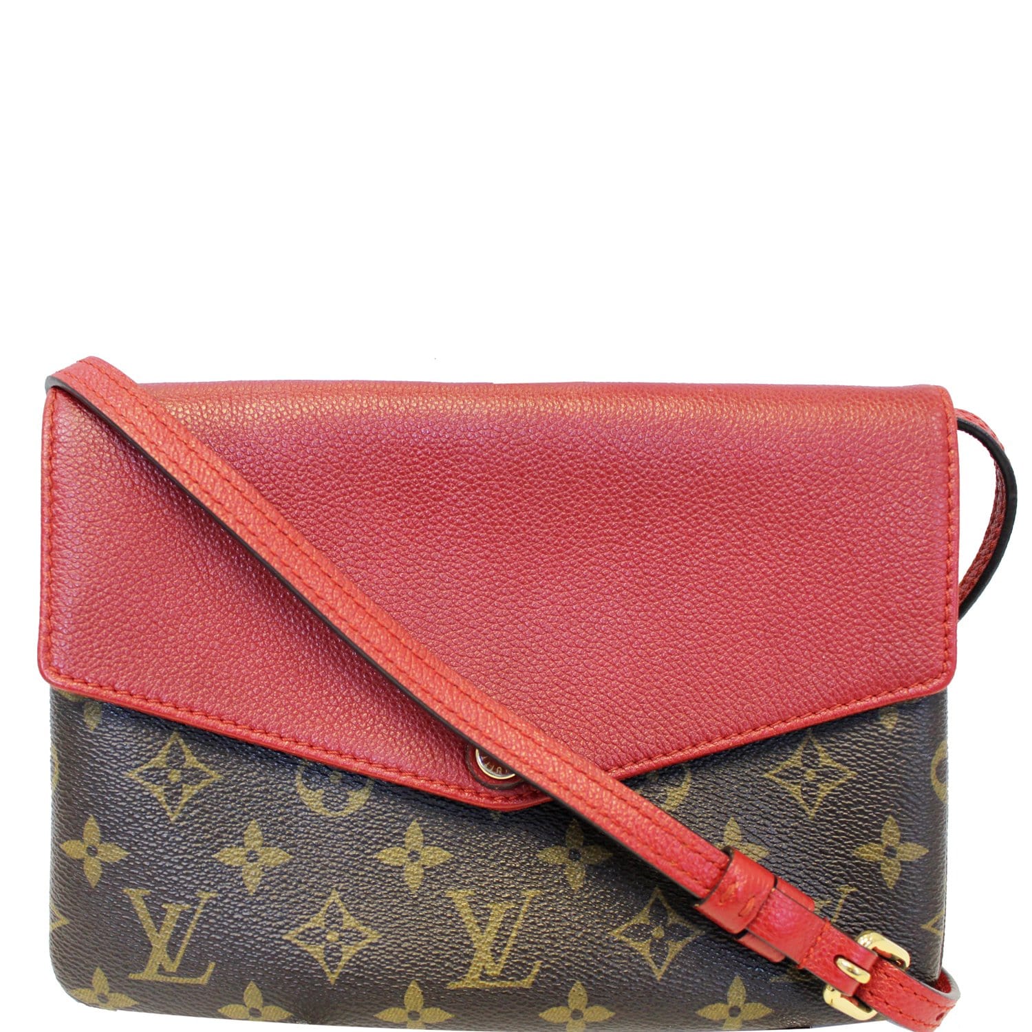 LOUIS VUITTON Monogram Twice Pochette Cerise Cherry Crossbody Bag-US