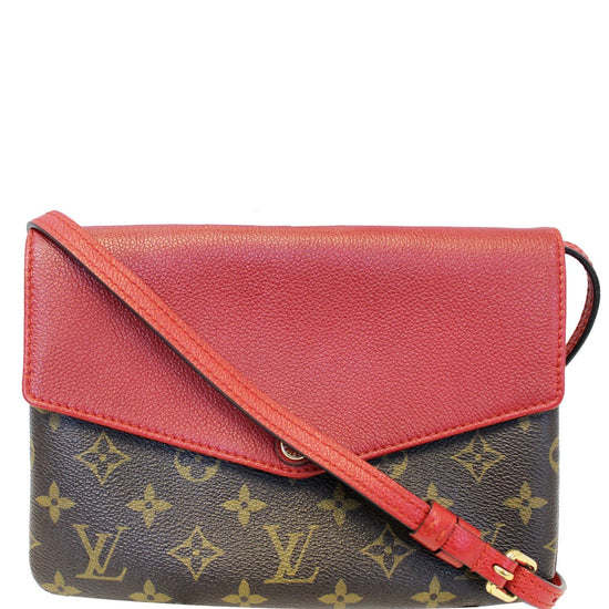 Louis Vuitton Damier Canvas Cerise Twice Pochette Bag