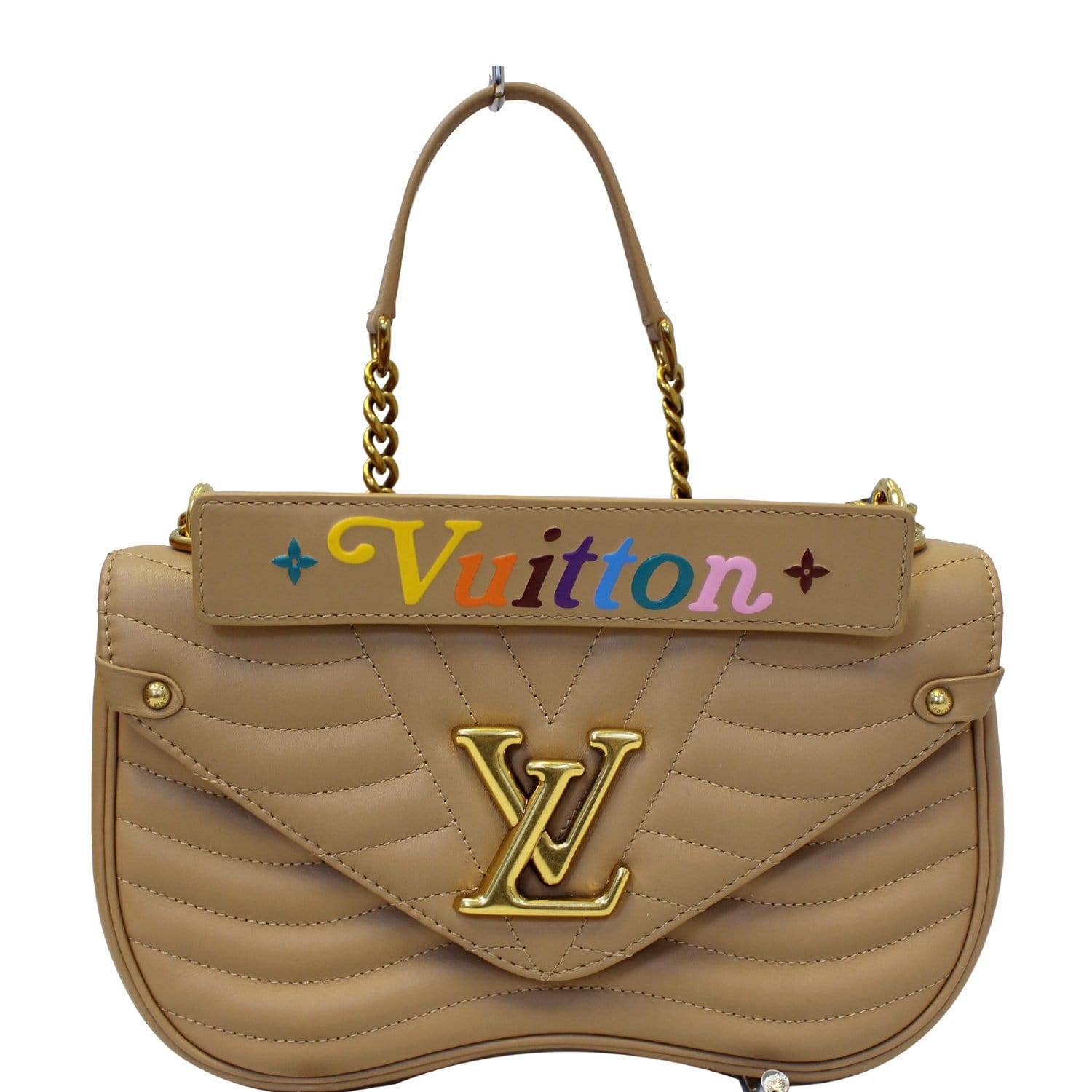 Louis Vuitton New Wave Chain Bag Limited Edition Patches Quilted Leather MM  at 1stDibs