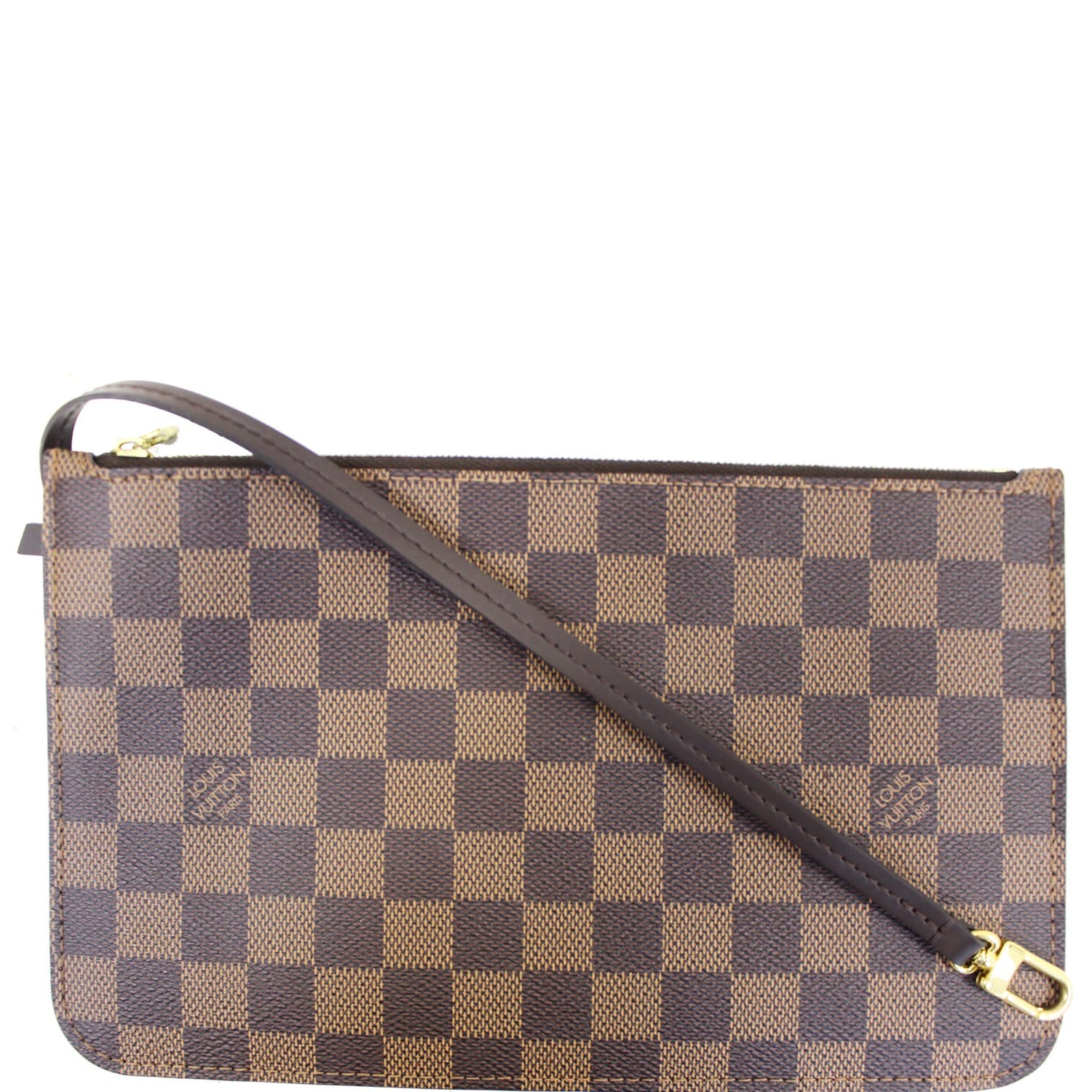 Louis Vuitton Zip Pochette Pouch Wrislet from Neverfull MM in Damier Ebene  - SOLD