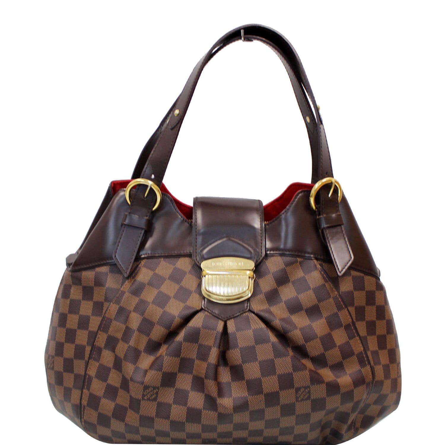 Louis Vuitton Sistina GM Damier Ebene Shoulder Handbag