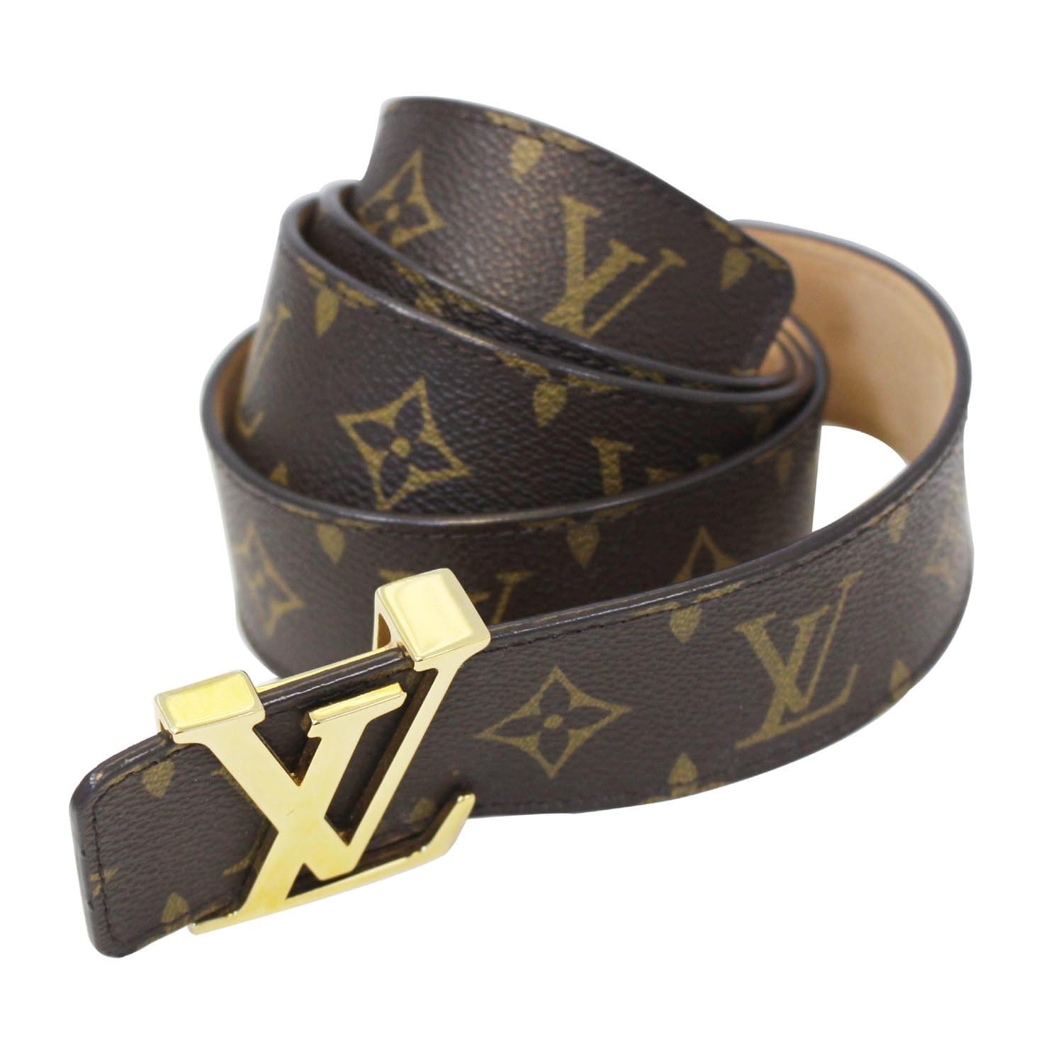 LOUIS VUITTON Monogram Canvas LV Initials Belt 110/44-US