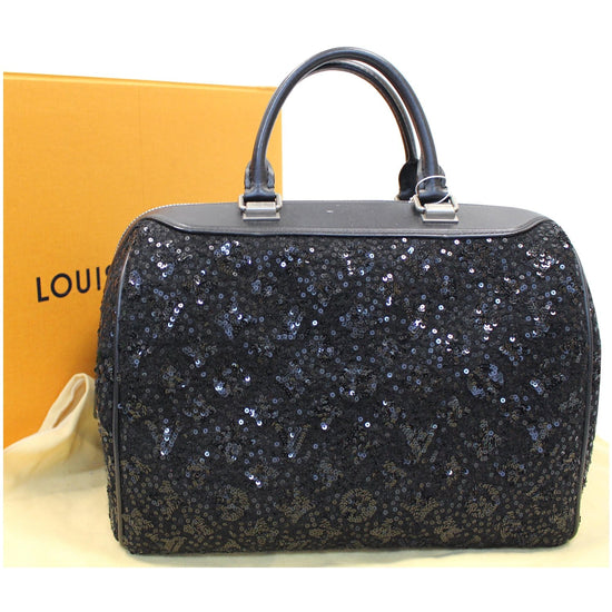 Speedy glitter handbag Louis Vuitton Brown in Glitter - 37515839