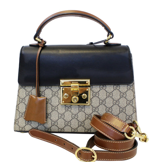 Gucci - Padlock Mini Monogram Brown Top Handle - Crossbody / Shoulder -  BougieHabit