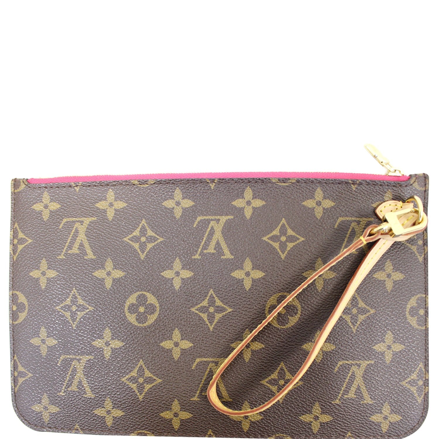 LOUIS VUITTON Pochette Wristlet Pouch Monogram Canvas Neverfull-US