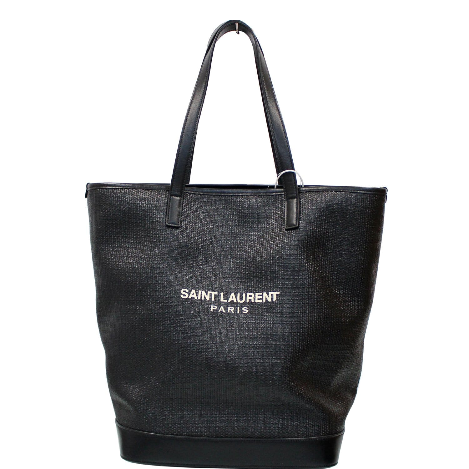 Yves Saint Laurent Black Canvas novelty Gift Parfums Tote Bag YSL shopping  bag