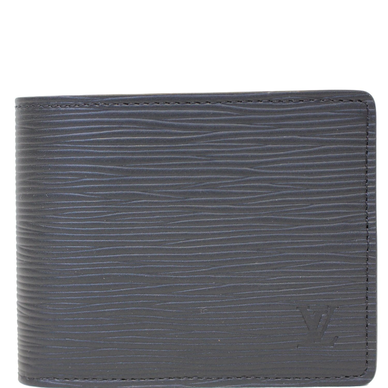 Louis Vuitton Mens Slender Wallet M62294 Epi Leather Black