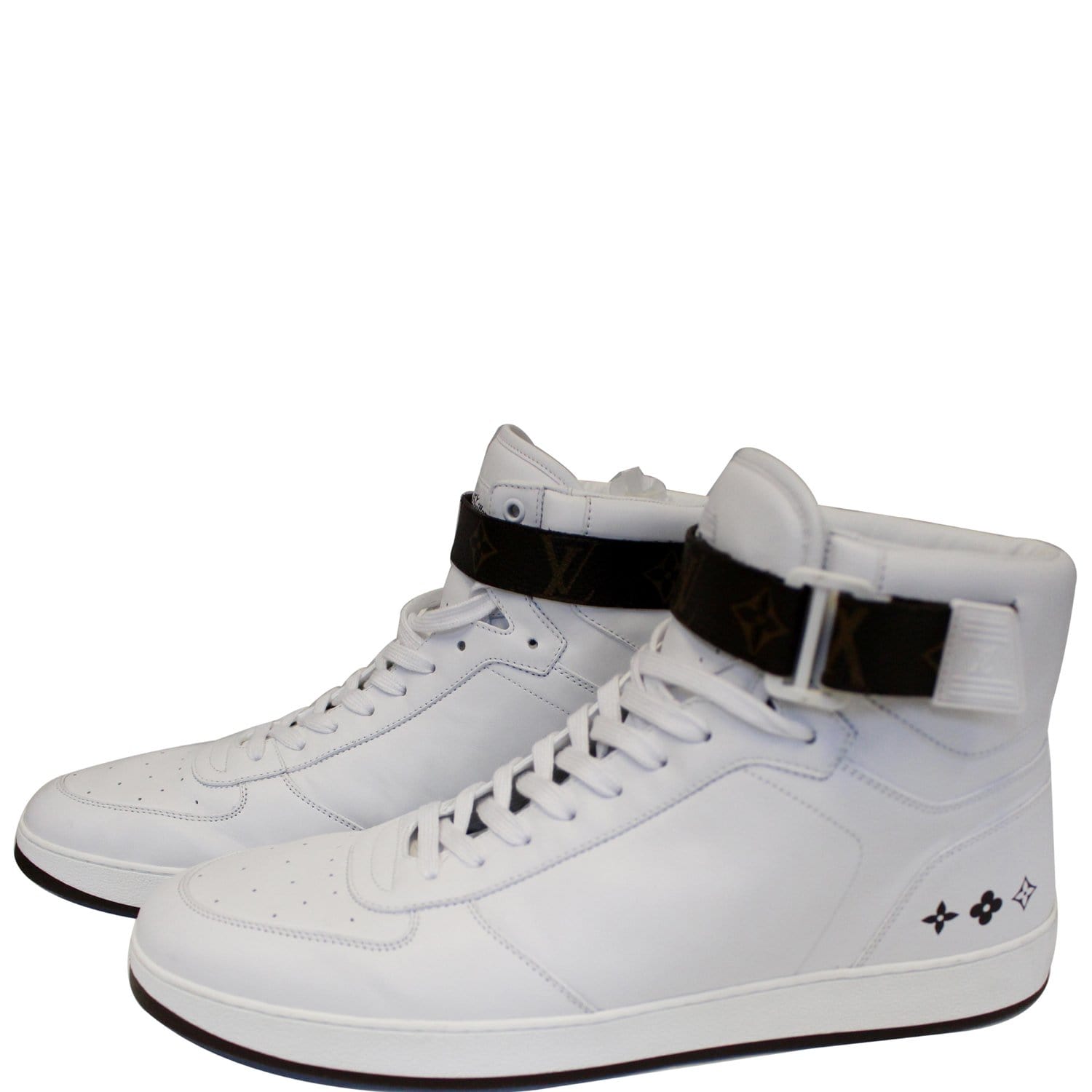 Louis Vuitton Men’s Sneaker High Top White Leather & Mesh Rivoli LV 10