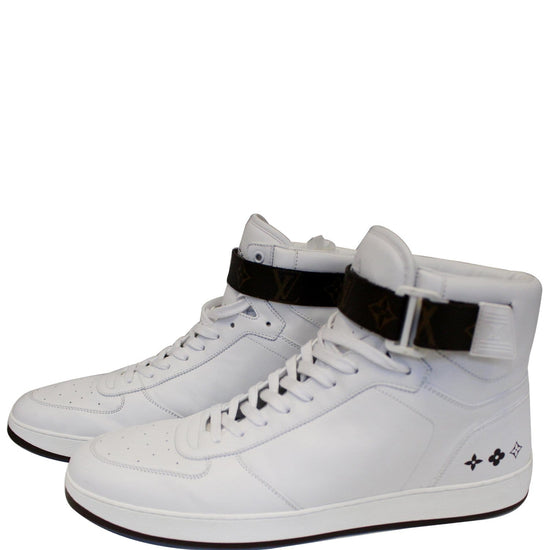 Rivoli leather high trainers Louis Vuitton White size 39 EU in Leather -  21937349