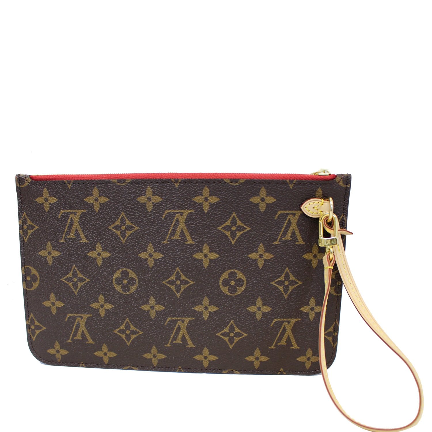 LOUIS VUITTON Pochette Wristlet Pouch Monogram Canvas Neverfull MM