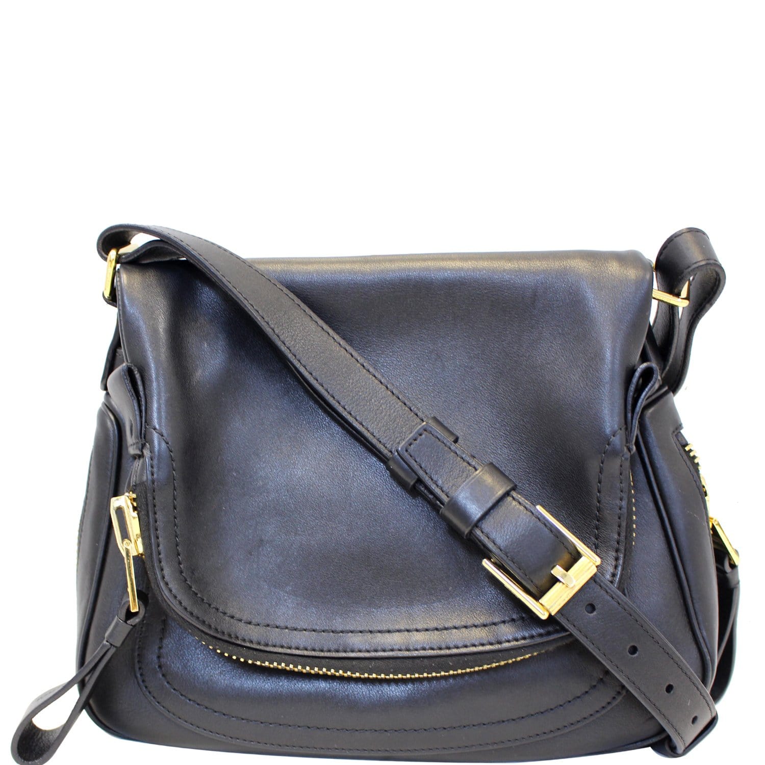 Tom Ford - Jennifer Black Leather Medium Shoulder Bag