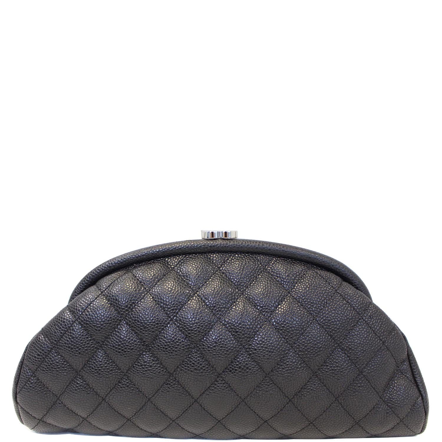 Timeless Chanel medium flat bag, seasonal Black Leather ref.418592