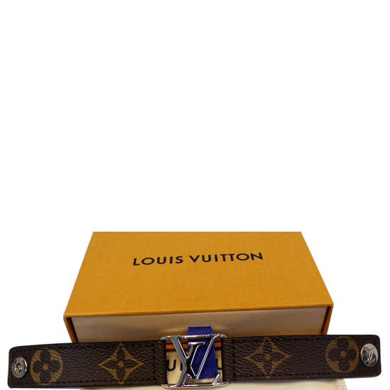 Louis Vuitton Monogram Hockenheim Bracelet, Black, 19