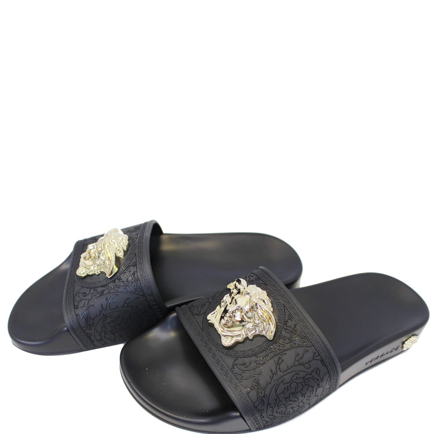 versace medusa slides women's