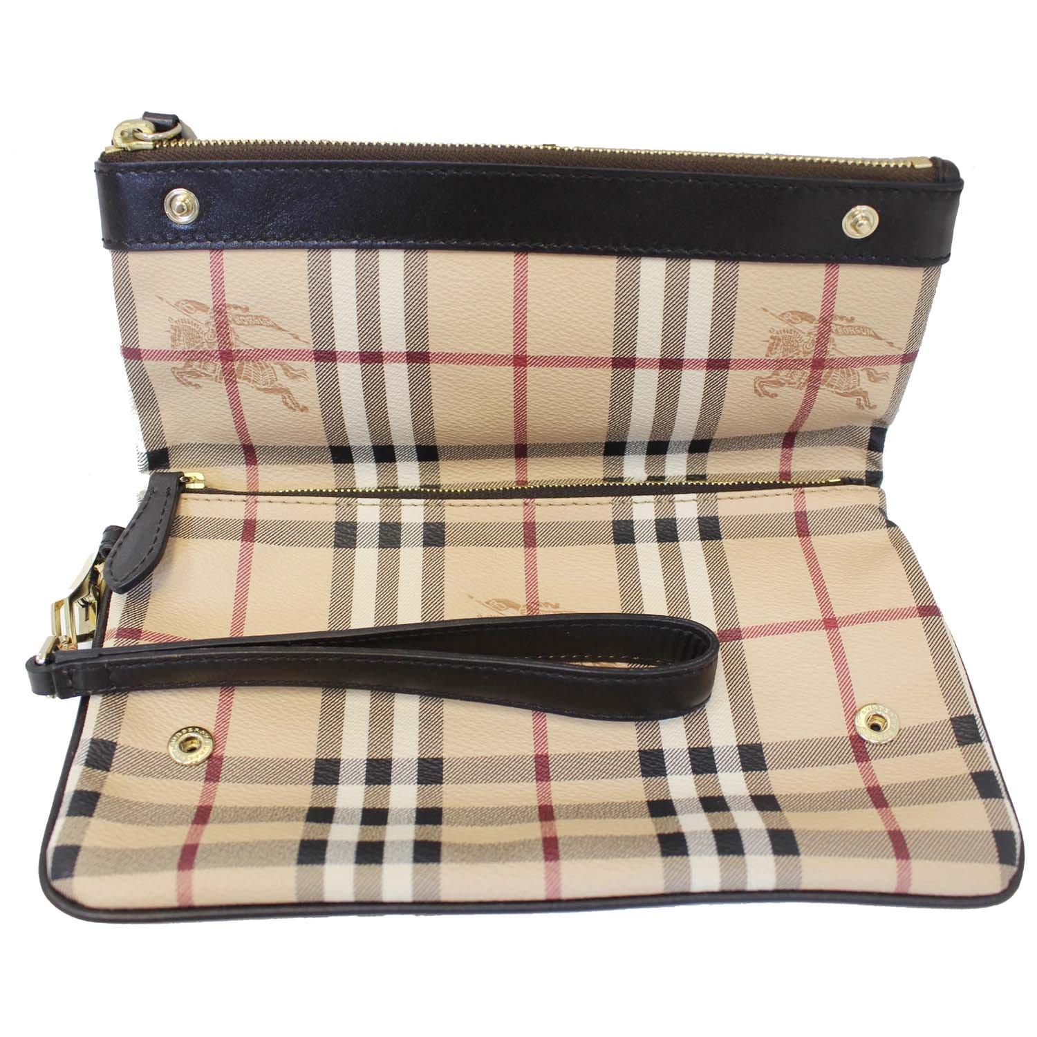 burberry fold over clutch