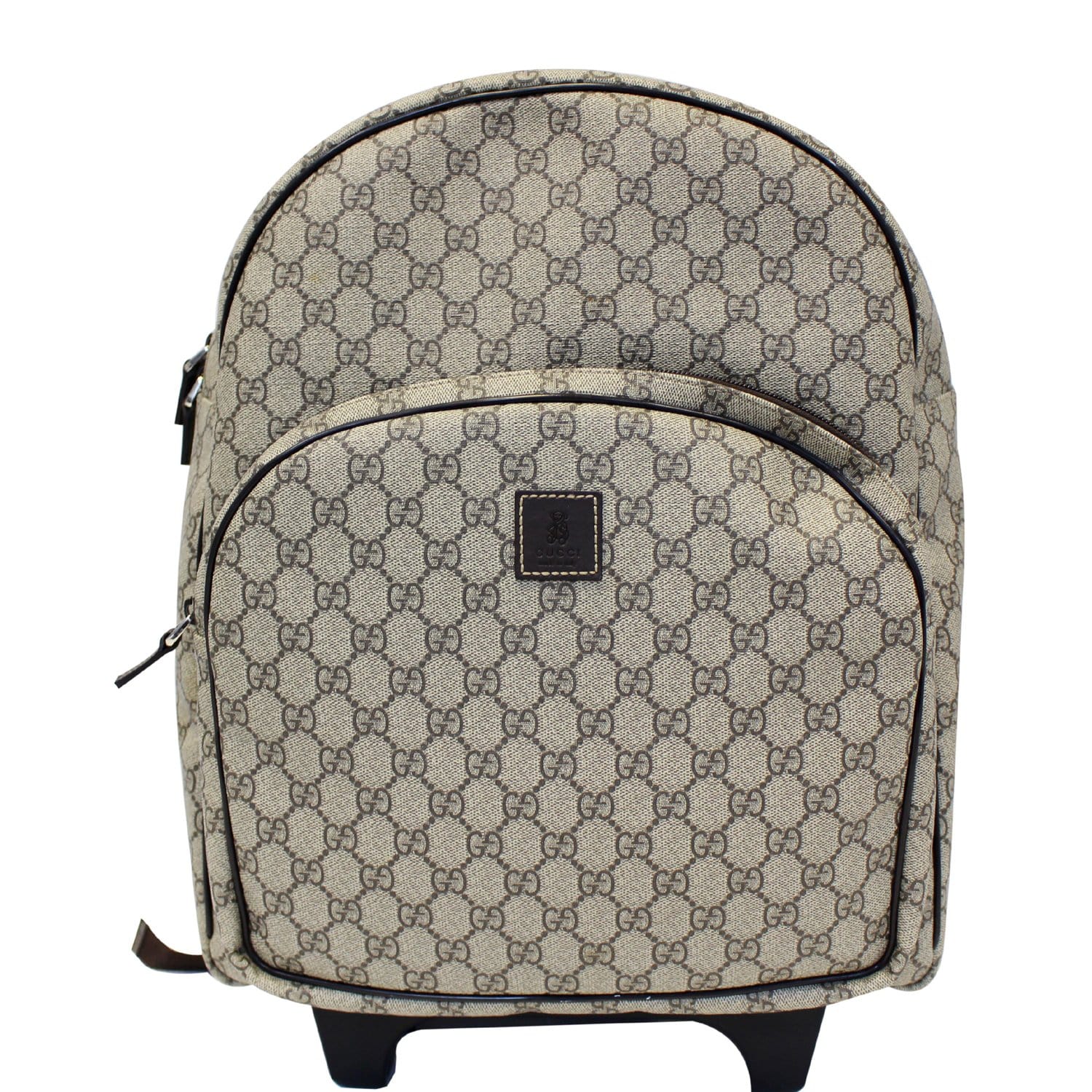 Ophidia GG medium backpack in beige and blue GG Supreme