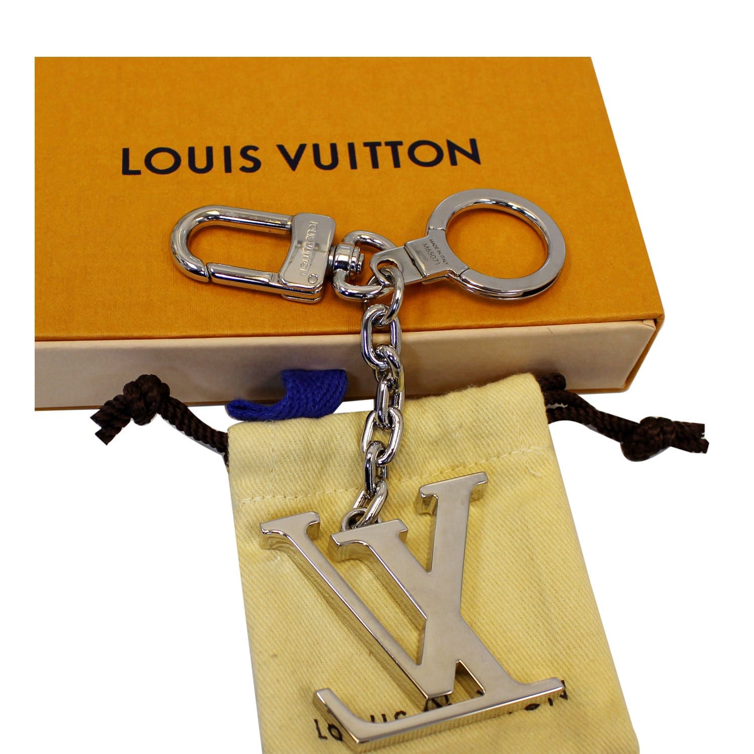 Auth Louis Vuitton Dalmata Key Holder And Bag Charm M00746