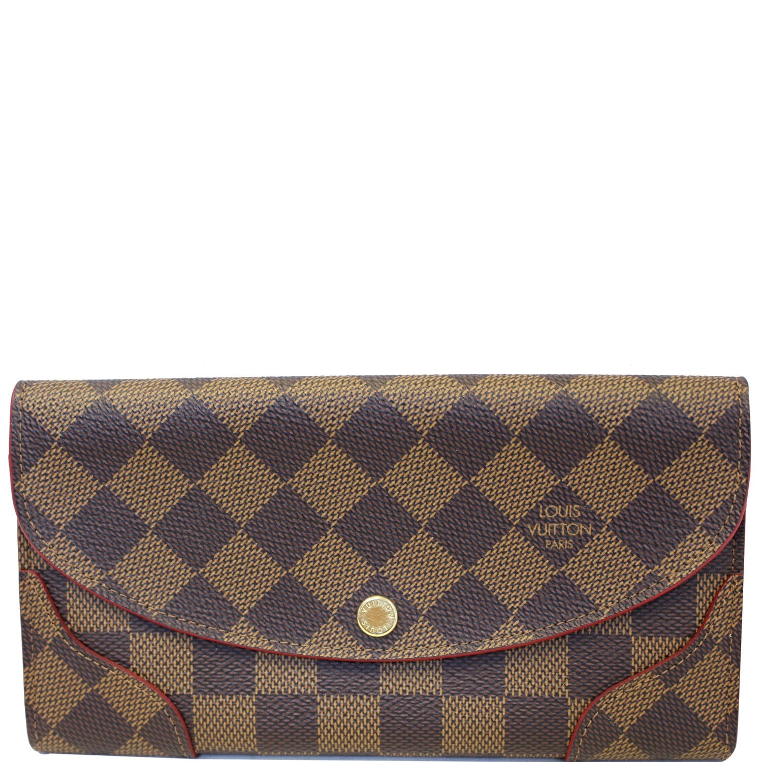 Louis Vuitton // Brown Coated Canvas Damier Check Wallet – VSP