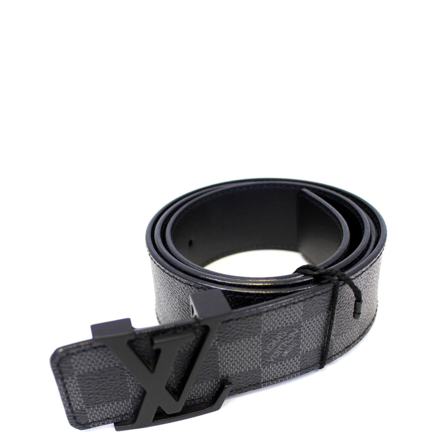 Louis Vuitton Damier Graphite LV Initiales Belt