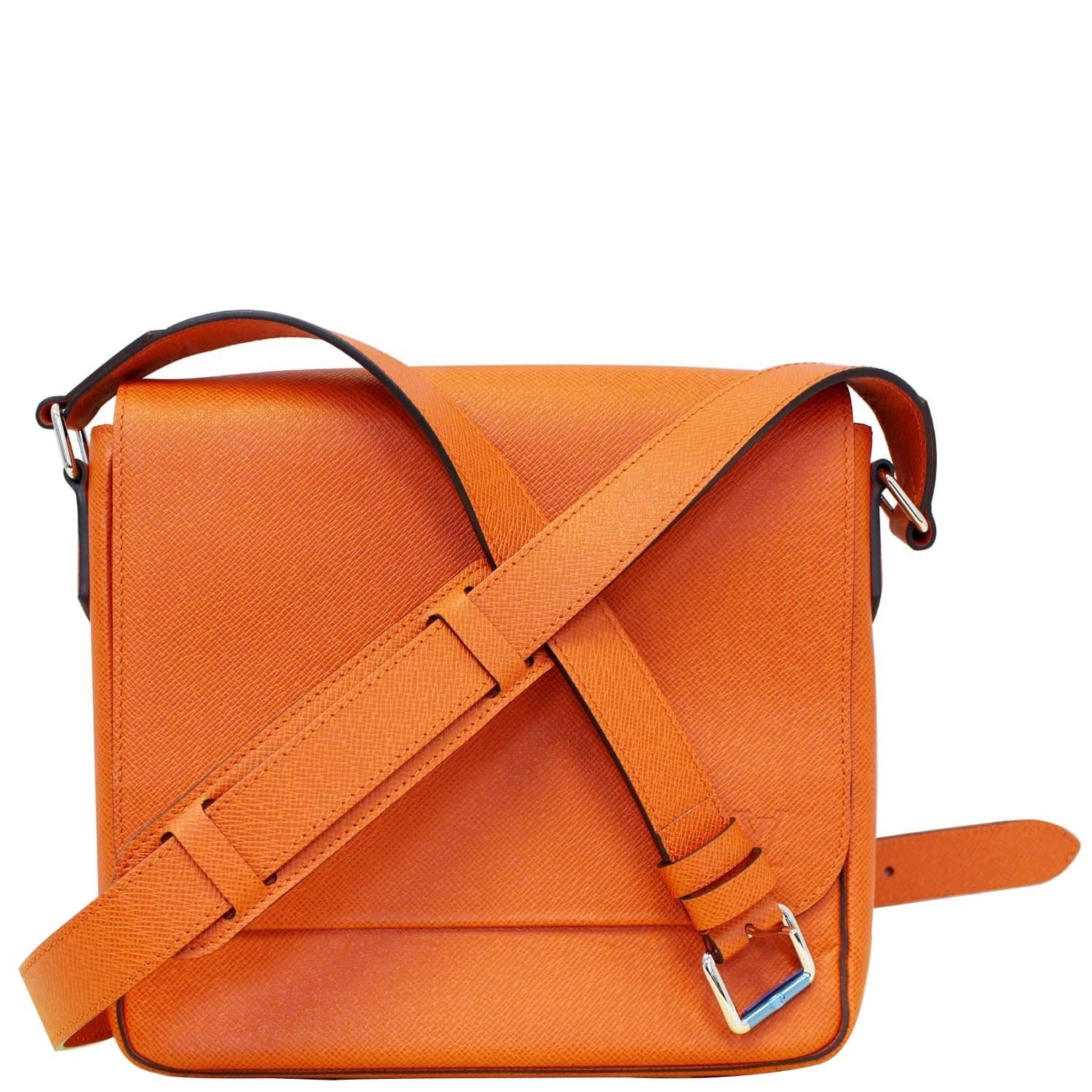 Louis Vuitton Orange Monogram Coated Canvas And Taiga Leather Taigarama  Square Pouch Bag Charm Silver Hardware, 2021 Available For Immediate Sale  At Sotheby's