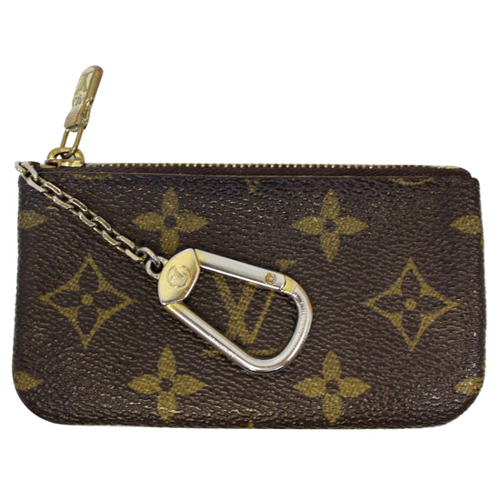 Key pouch leather small bag Louis Vuitton Brown in Leather - 21793190