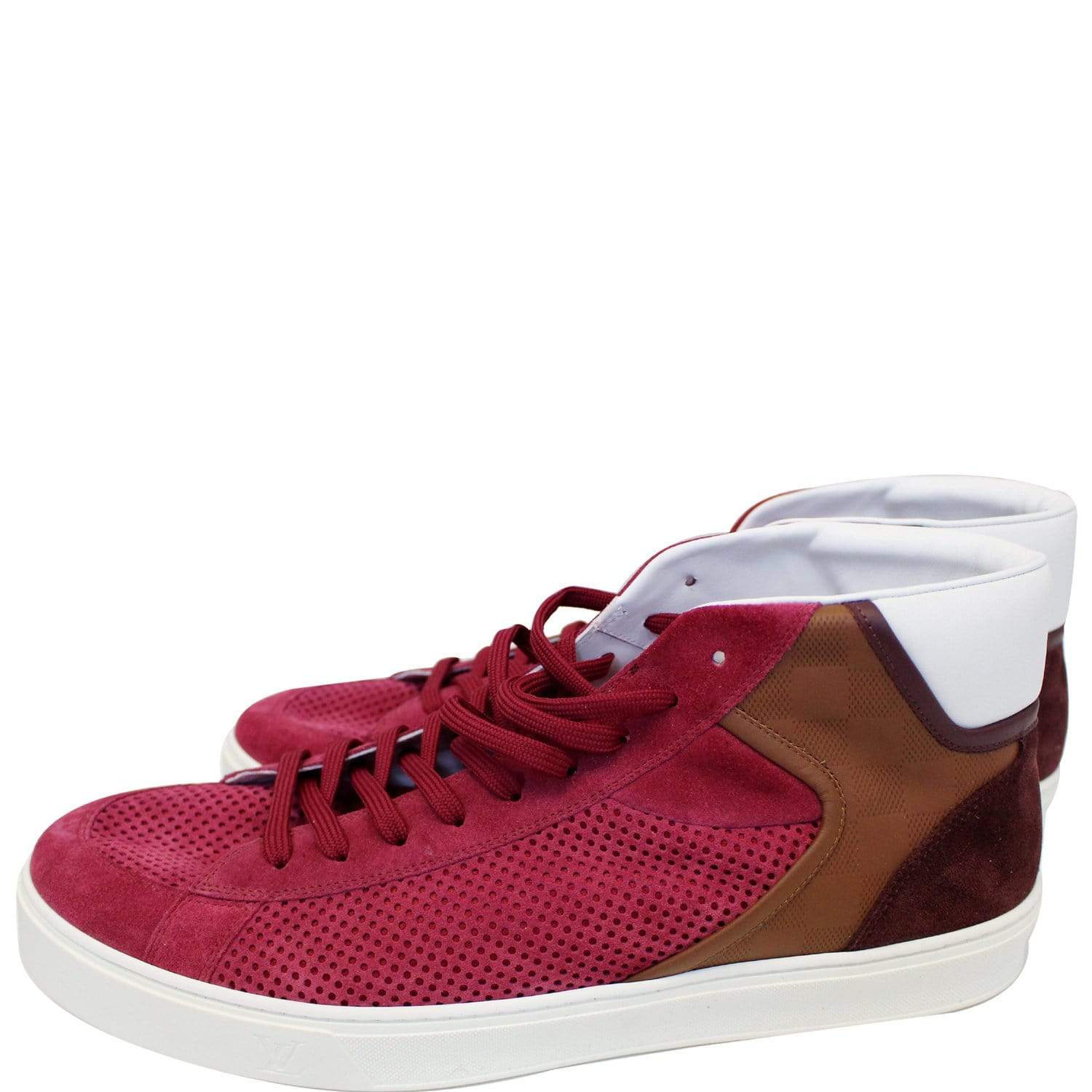 Louis Vuitton Louis Vuitton red suede shoes