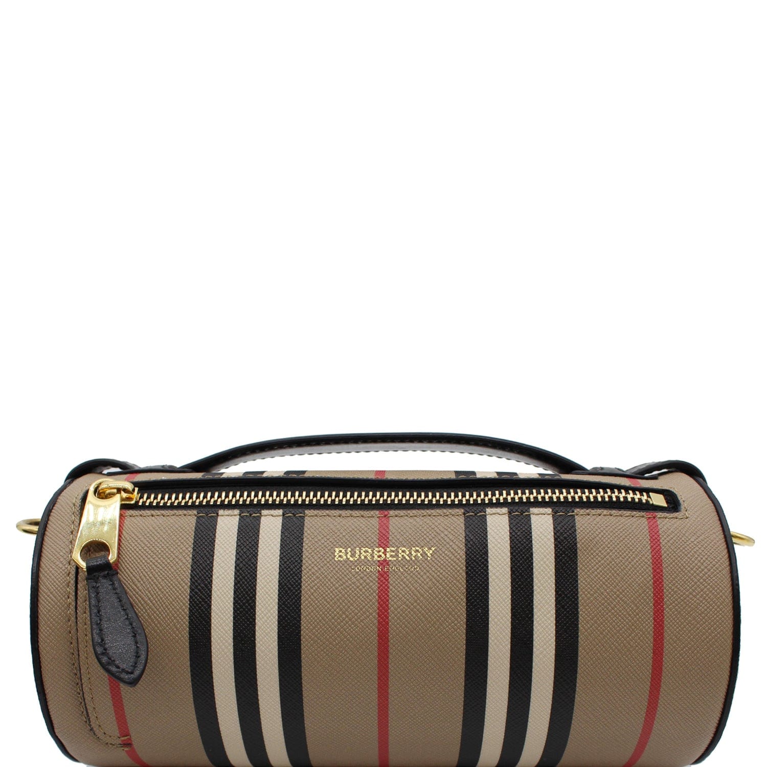 The barrel leather handbag Burberry Beige in Leather - 27812437