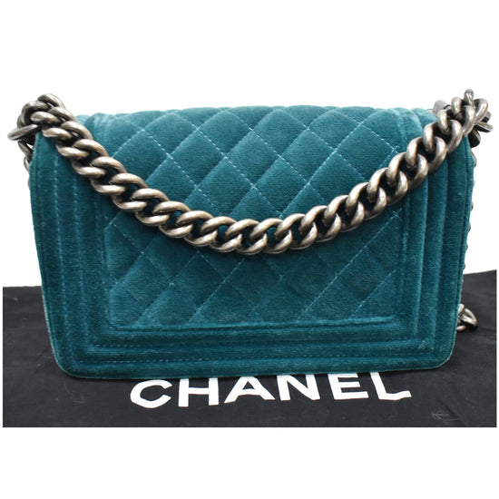 Blue Chanel Small Boy Velvet Flap Bag – Designer Revival