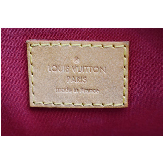 Louis Vuitton Pomme d'Amore Monogram rayures Vernis Alma Bb Gold Hardware, 2011, Red/Pink Womens Handbag