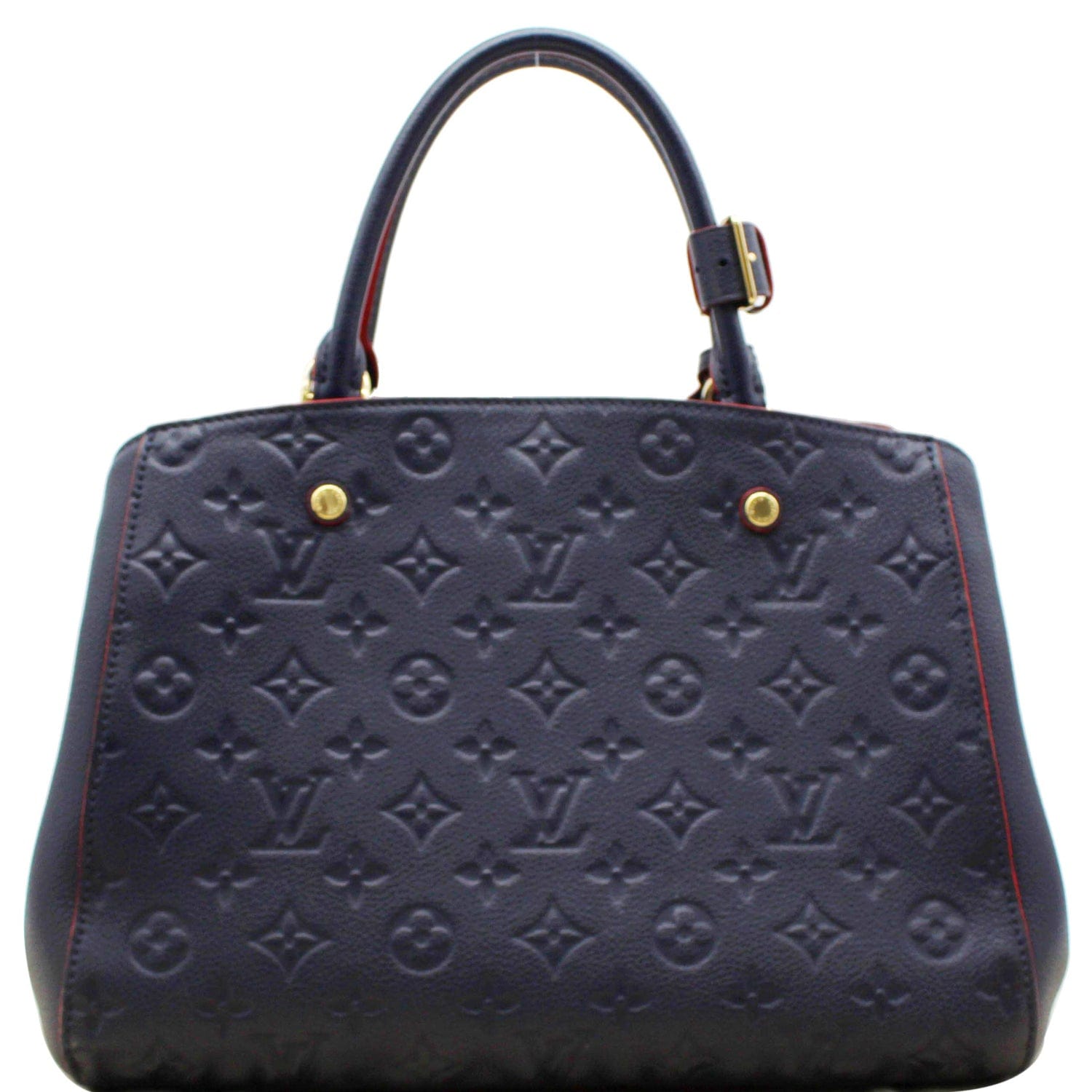 Louis Vuitton Navy Monogram Empreinte Montaigne MM QJB0B7EHNA002