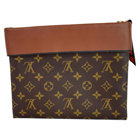 Louis Vuitton Tuileries Caramel Rouge Monogram Canvas and Calfskin Cro -  MyDesignerly