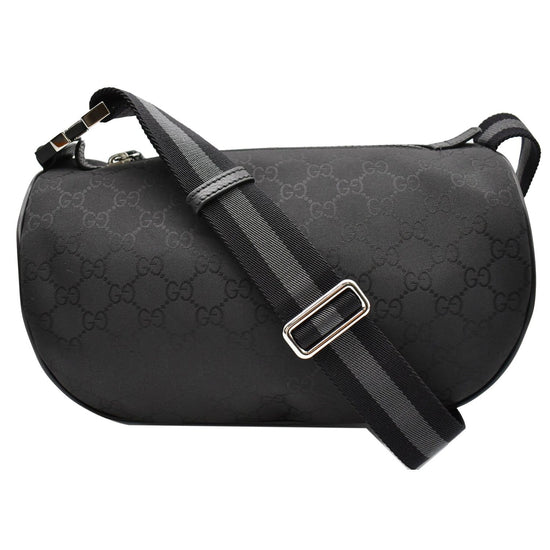 GUCCI GG Monogram Nylon Canvas Fanny Pack Belt Bag Black 449182