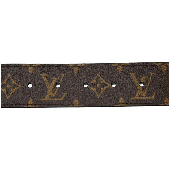 Louis Vuitton LV Initiales Belt Monogram Canvas Wide Brown 2143451