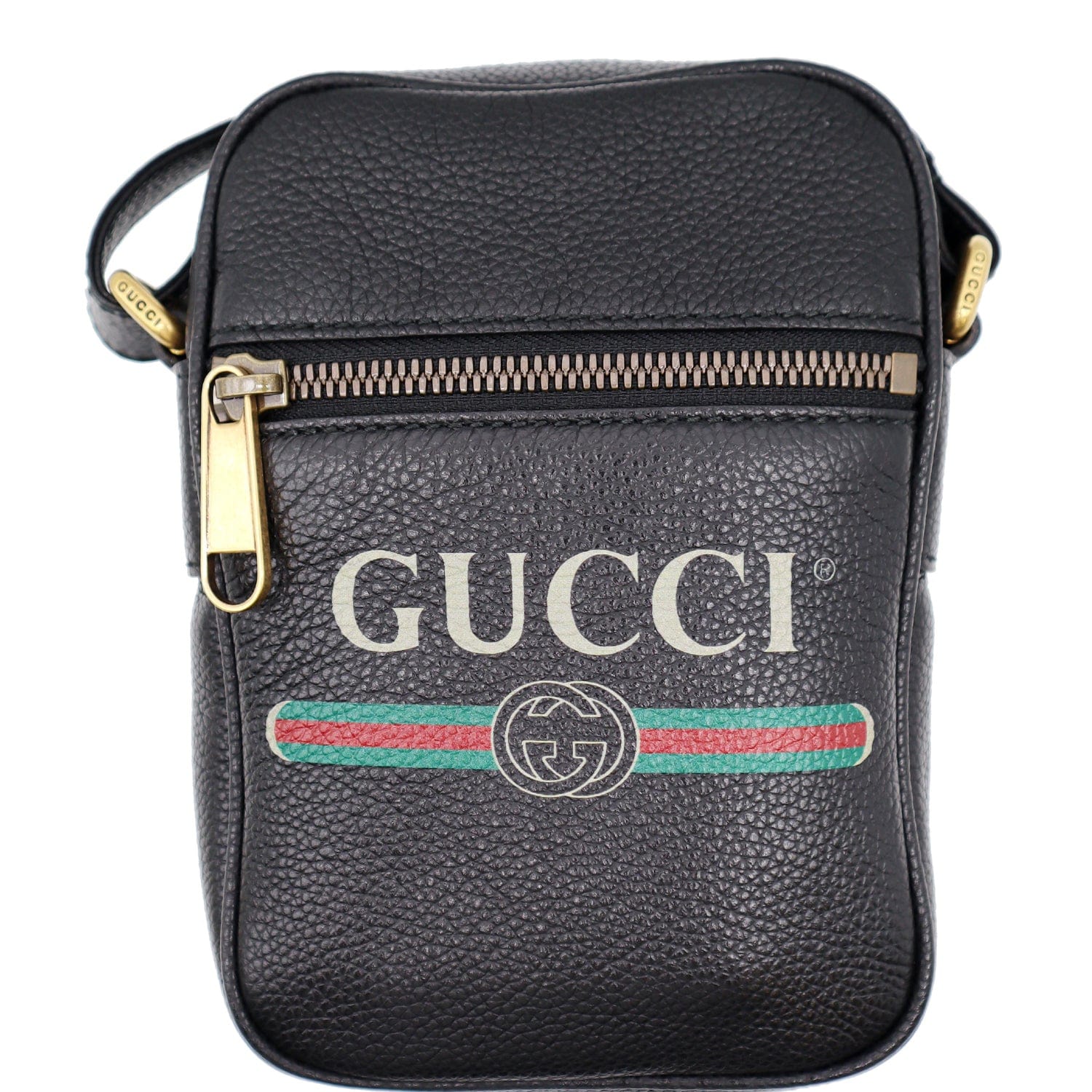 GG Black Men's Gucci Messenger Bag