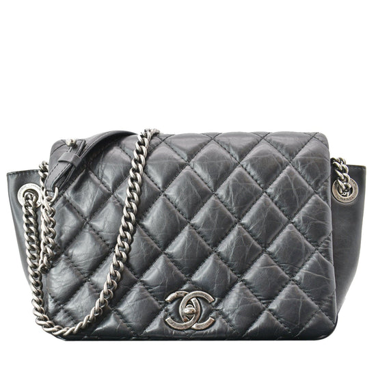 Chanel Hollywood Accordion Flap Bag Perforated Leather Medium - ShopStyle