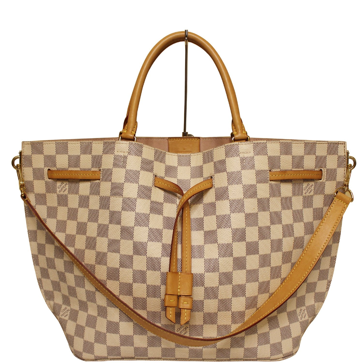 Louis Vuitton Girolata Damier Azur Shoulder Bag White