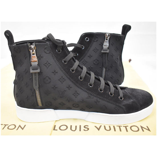 Louis Vuitton, Shoes, Louis Vuitton Suede Black High Tops Like New 8