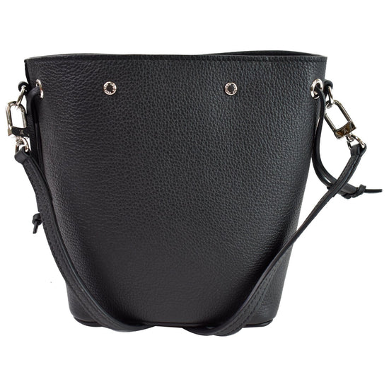 Lockme bucket leather handbag Louis Vuitton Black in Leather - 32378117
