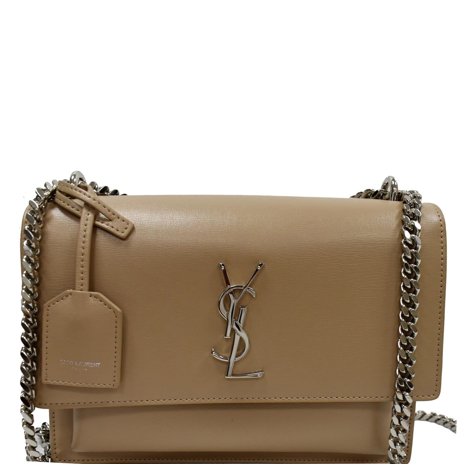 Saint Laurent monogram-print Shoulder Bag - Brown