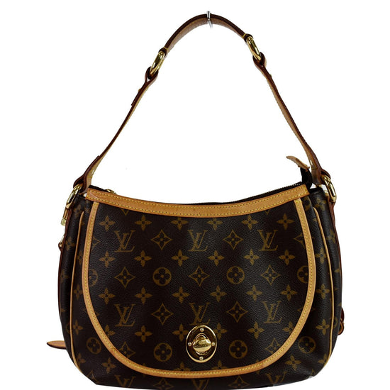 LOUIS VUITTON Tulum GM Monogram Canvas Shoulder Bag Brown