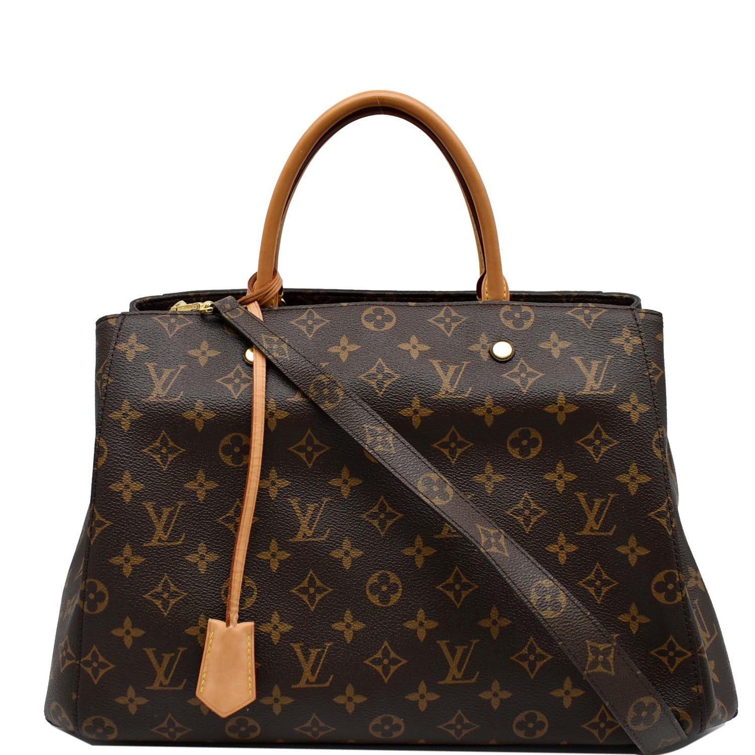 Louis Vuitton Sac Montaigne GM Monogram Brown Cloth ref.225283 - Joli Closet